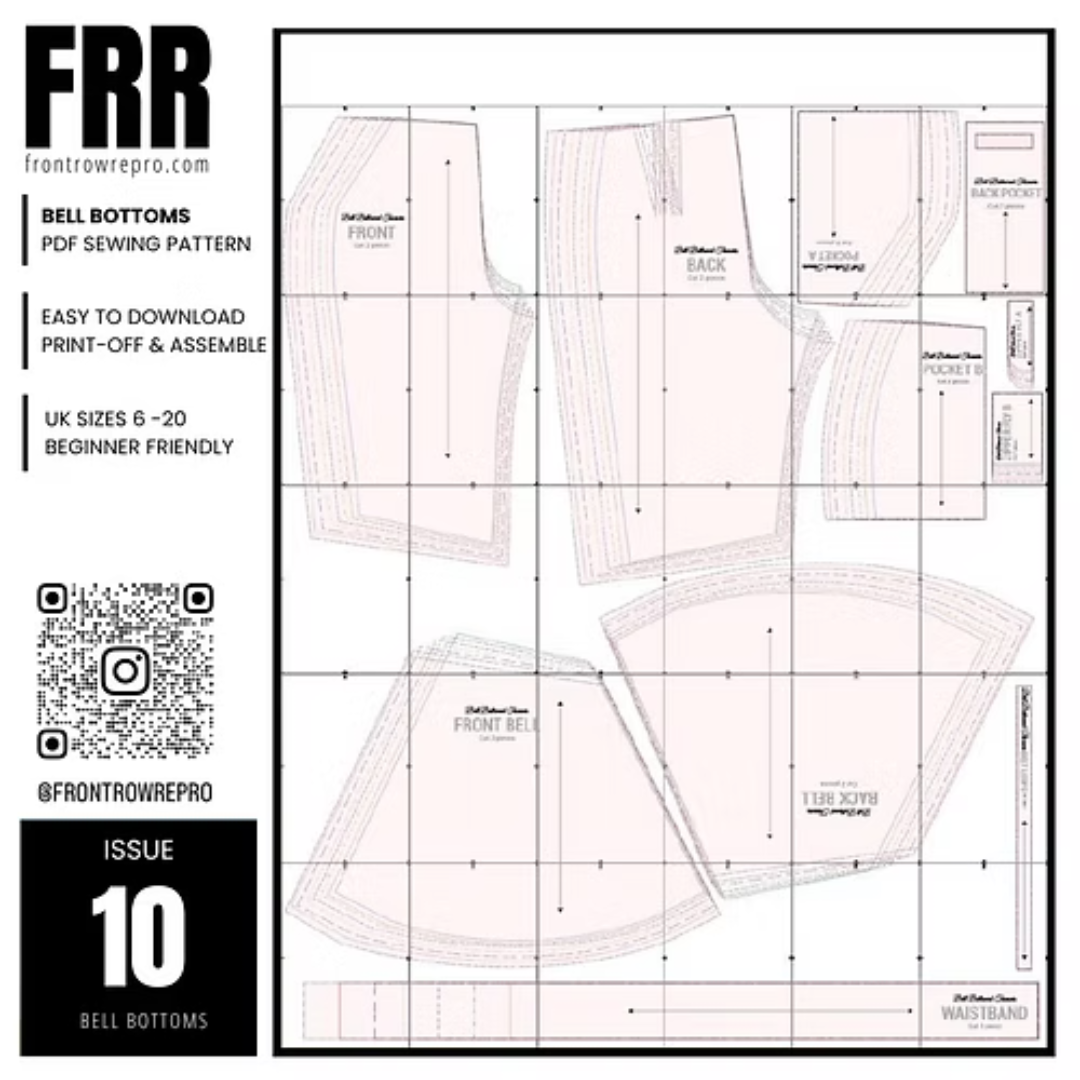 Pleat Front Trouser Sewing Pattern PDF