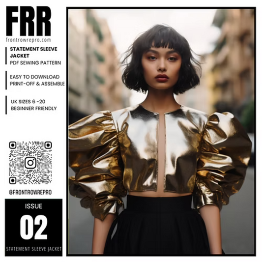 Statement Sleeve Jacket Sewing Pattern PDF