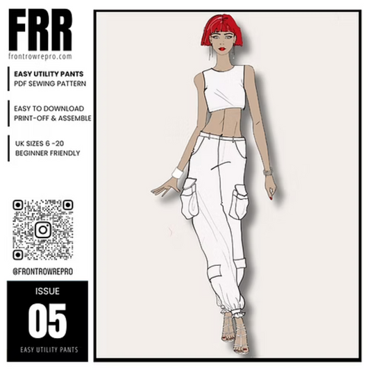 Easy Utility Pants Sewing Pattern PDF