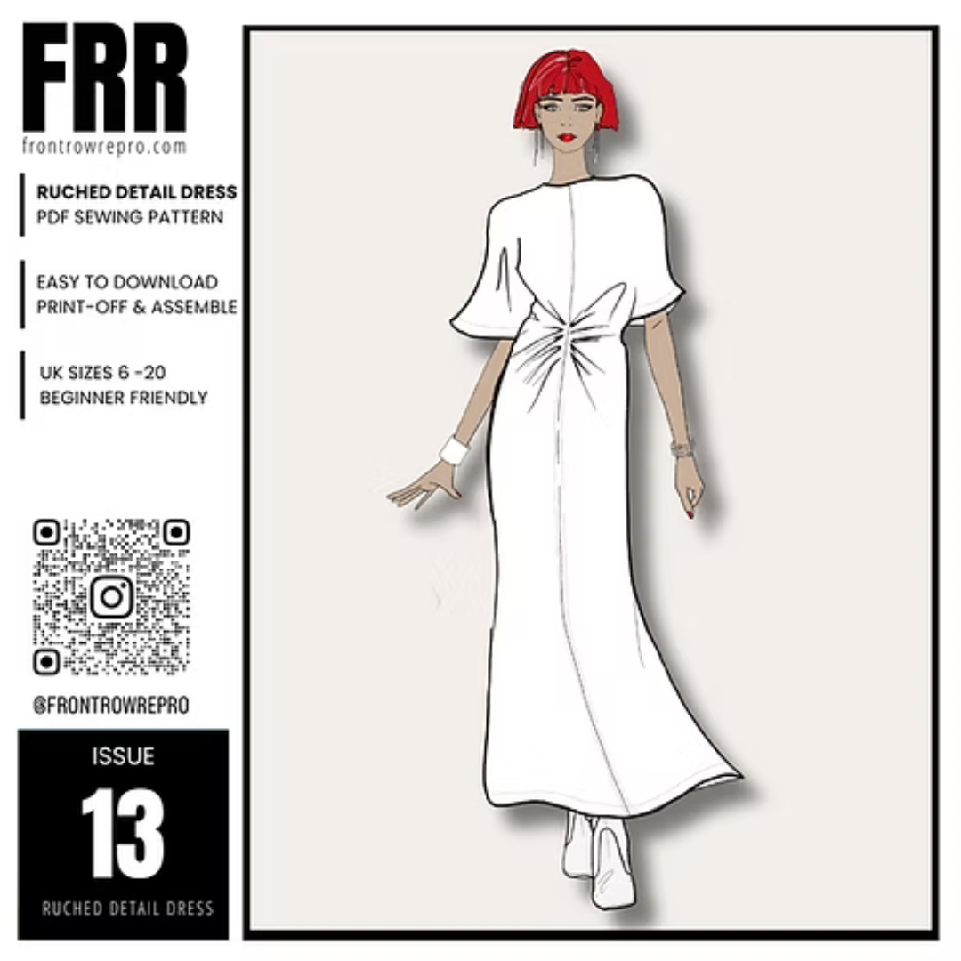 Midi Dress Sewing Pattern PDF